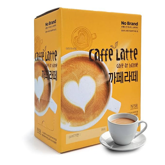 COELO Caffe Latte Coffee Mix 30Pack x 13g (Total 13.7oz) Premium Korean Instant Coffee Milk Sweetness Flavor Treats Individual Packets On-the-Go Camping K-Coffee Single Serve Sticks Easy Cut