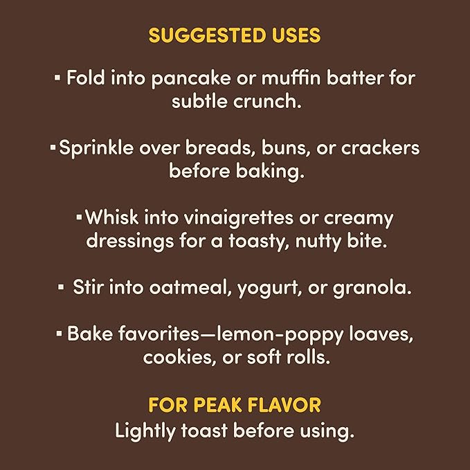 Hasho Whole Poppy Seeds ??Indigo (8 oz) ??Non-GMO, Vegan ??For Baking & Sprinkling