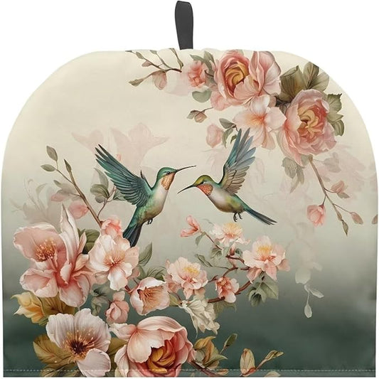 Hummingbird Flower Tea Cozy for Teapot Tea Insulated Cosy for Kitchen Accessory Tea Pot Cozy for Keeping Warm