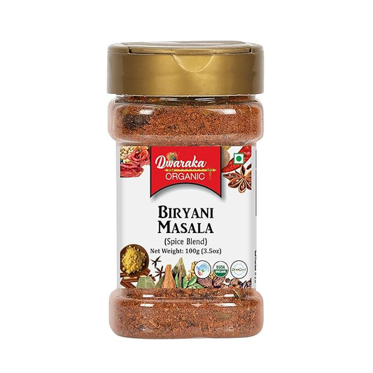 Dwaraka Organic - Biryani Masala Powder, 3.5oz, Healthy, Organic, Non GMO, All Natural