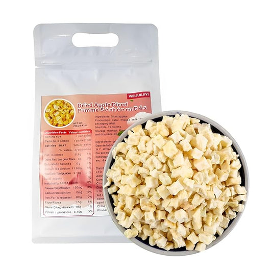 Dried Apple 250g Apple Diced Apple Granules no Sugar Added Sweet and Sour Taste, Fruit Tea Baking Decoration Materials