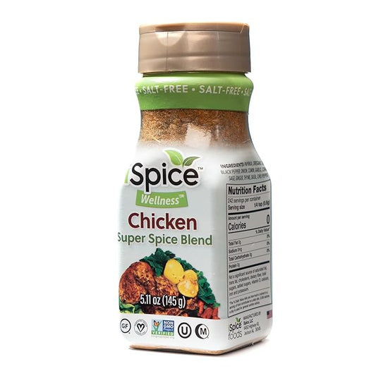 iSpice - Salt-Free | Sugar free | 100% Fat Free Pure Wellness Chicken Super Spice Blend | All Natural | Ready to use as is | No preparation is necessary