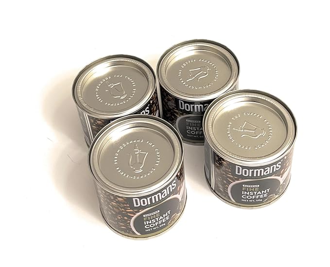 Ground Instant Coffee, Fine Supreme 4 Tins, Each 50g, Full Rich Aroma
