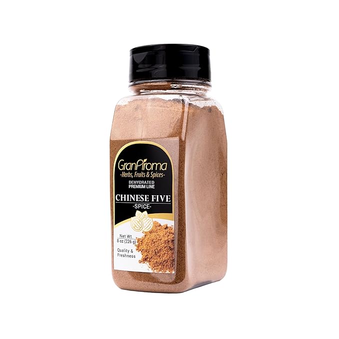 GranAroma Chinese Five Spice, Bold and Aromatic Flavor Profile, Seasoning for Stir-Fries, Roasted Meats, and Soups (8 Ounce)