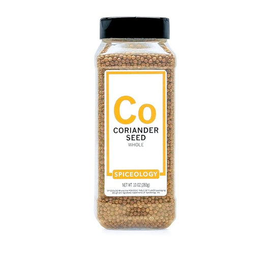 Spiceology ??Whole Coriander Seeds ??Aromatic Whole Spice for Curries, Pickling, Dry Rubs, Toasting, Grinding, and Global Spice Blends ??Chef-Quality Coriander Seed ??10 oz