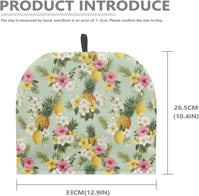 Hawaiian Tea Pot Cover Pineapple Print Teapots Cosy Insulated Tea Cozies Home Kitchen Decoration Teapot Dust Cover Warming Tea Kettle Quilt Creative Gifts for Party