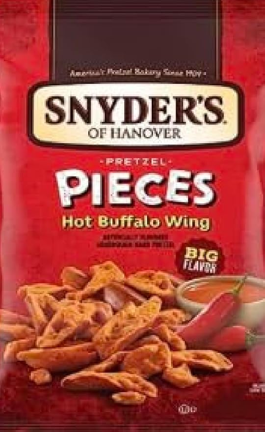 Snyder's Hot Buffalo Wing Pretzels, 2.25 Ounce Bags, 10 Pack Set