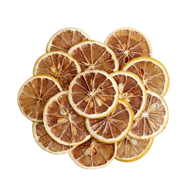 iGAOZM Dried Lemon Slices,12.34oz/350g,No Sugar Added,Natural Dehydrated Lemon Slices for Cocktails Garnish,Tea,Fruit Snacks,Craft Decoration,DIY