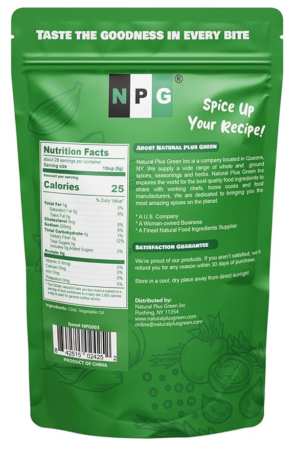 NPG Authentic Sichuan Chili Flakes 8 Ounce, Extra Hot, Szechuan Crushed Red Pepper Flake Bulk, Essential Spice Seasoning for Making Kimchi, Chili Oil, Stir-fry, Pizza, Salads, and Tacos