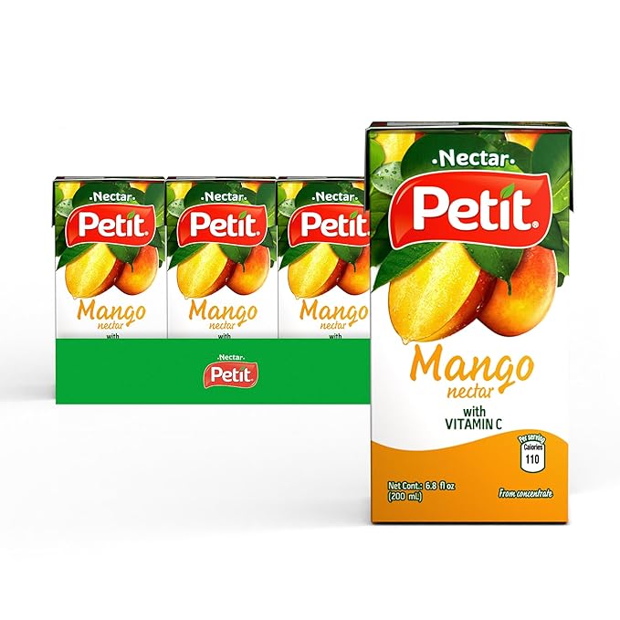 Petit Mango Nectar, 200 ml (Pack of 24) ??Refreshing Tropical Fruit Beverage