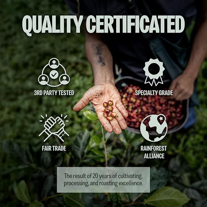 BAZAN COFFEE Vietnamese Special Blend - Ground Medium Roast, Fruity, Floral & Caramel Notes, Organic Robusta & Arabica, Natural 36H Fermentation, 12oz Bag