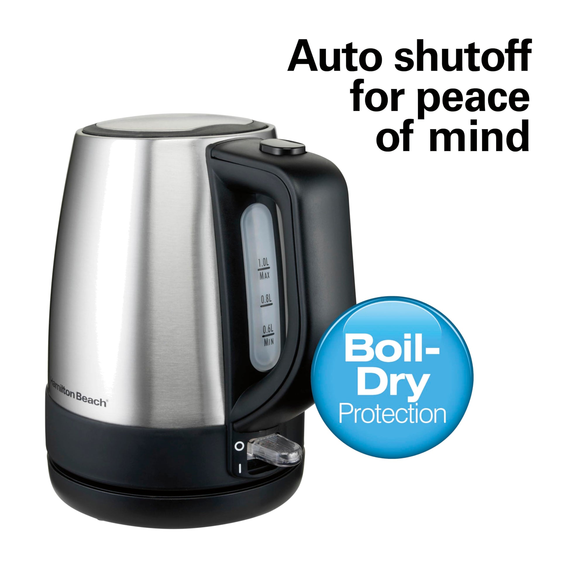 Hamilton Beach 1 Liter Electric Tea Kettle, Water Boiler & Heater