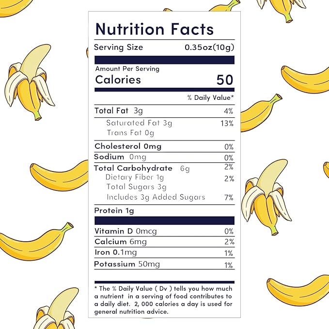 Ternio Premium Freeze Dried Bananas - 7.76 oz / 220 g - 100% Natural, No Preservatives, Low Calorie Snack - A Sweet and Crunchy Snack for Adults and Kids
