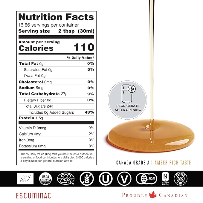 Escuminac Extra Rare ??500ml | Pure Organic Canadian Maple Syrup | Golden Delicate Taste | Single Forest Origin | Grade A Amber | Gourmet Gift for Foodies & Flavor Lovers