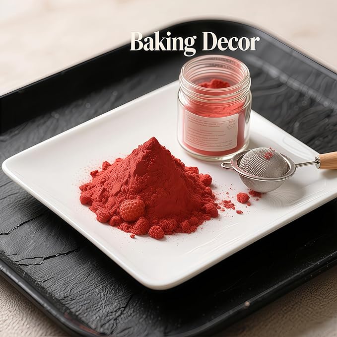 Freeze-Dried Strawberry Powder 3.5oz (100g) - 100% Strawberry Fruit Powder, No Sugar Added, Perfect for Smoothies, Baking, Drinks & Desserts