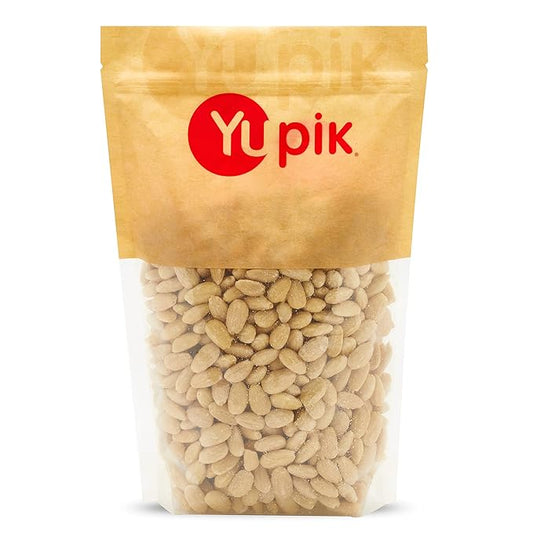 Yupik Whole Blanched California Almonds, 2.2 lb, Skinless, Unsalted, Gluten-Free, Kosher, Raw, Good Source Of Protein, Fiber, Iron & Calcium, Low In Carb, Pack of 1