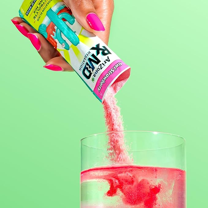 Arizona Rx MD Hydration Kiwi Strawberry - Drink Mix - 920mg of Electrolytes - 0.45 oz Powder Sticks (Pack of 6)