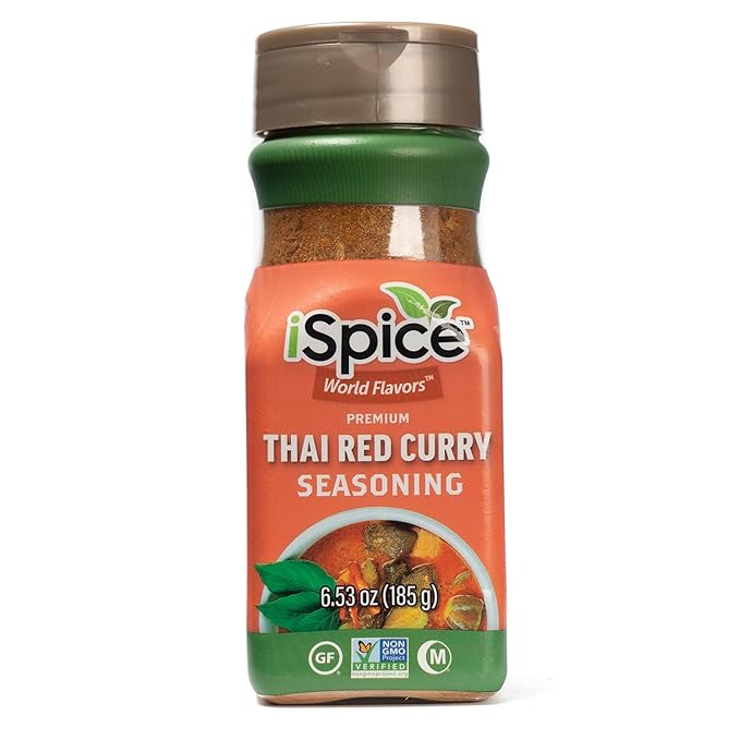 iSpice - THAI RED CURRY SEASONING World Flavor Super Spice Blend | All Natural | Ready to use as is | No preparation is necessary