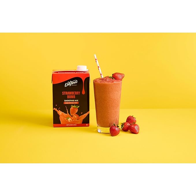 DaVinci Gourmet Strawberry Bomb Smoothie, 48 Fluid Ounces (Pack of 1)