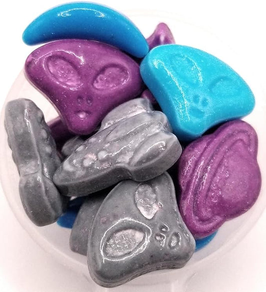 NCS Outer Space Blue, Purple, White, and Gray Space Ship, Alien, Planet, Moon and Star Edible Candy Sprinkles, 8 ounces - Great for Cupcakes, Cookies, Cakes, Cakes Pops, Donuts