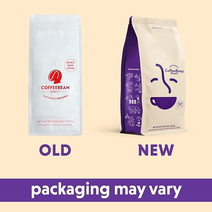 Coffee Bean Direct Hazelnut Flavored, Whole Bean Coffee, 2.5 Pound Bag (Pack of 1)