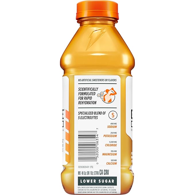 Gatorlyte Rapid Rehydration Electrolyte Beverage, Pineapple Mango, 20 Fl Oz (Pack of 12)