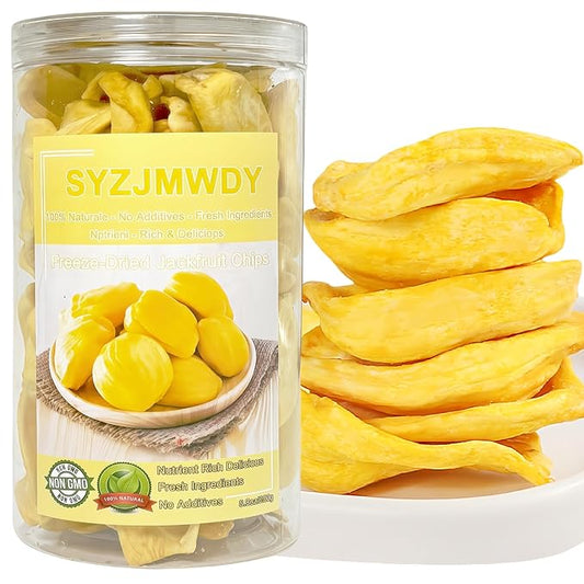 Premium Freeze-Dried Jackfruit Chips 8.8oz (250g) - Crunchy Tropical Snack, No Sugar Added | Rich in Vitamin C & E | Snack for All Ages