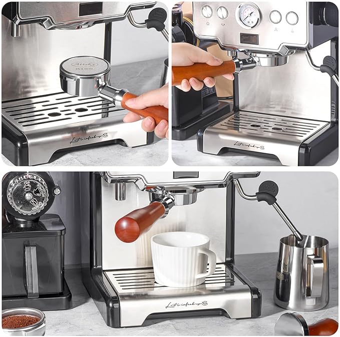 53.5mm Espresso Puck Screen, Espresso Filter for 54mm Portafilter Filter Basket, Reusable Espresso Screen with 1.7mm Thickness 150?œm 316 Stainless Steel