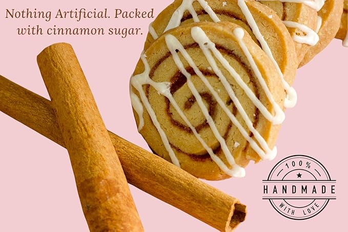 Cinnamon Roll Sugar Cookies- Gourmet Indian Cookies, 100% Egg-Free & Vegetarian, Handmade with Real Butter & Cinnamon, No Preservatives, 5 oz Pack