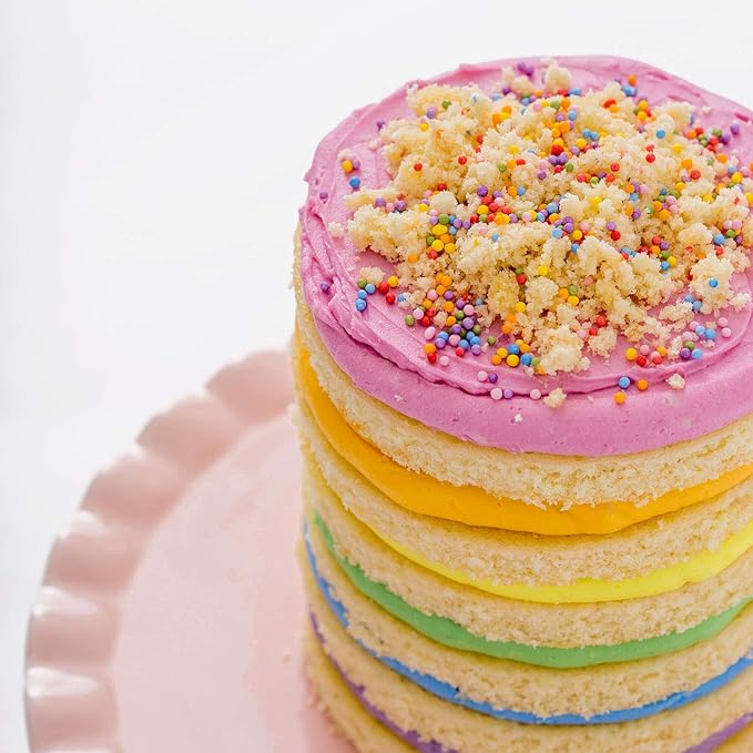 Miss Jones Baking 90% Organic Birthday Buttercream Frosting, Perfect for Icing and Decorating, Vegan-Friendly: Confetti Pop (Pack of 3)