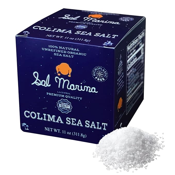 SAL MARINA | Unrefined Colima Sea Salt 11oz - Harvested Hand | Kosher Salt 100% Natural - Vegan Gluten Free Organic Table Salt Seasoning Food