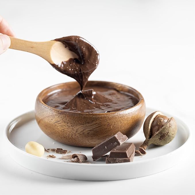 House of Macadamias Macadamia Nut Butter, Chocolate - 8.8oz - No Added Sugar, No Palm Oil, Plant-based, No Artificial Ingredients, Keto, Vegan, Creamy
