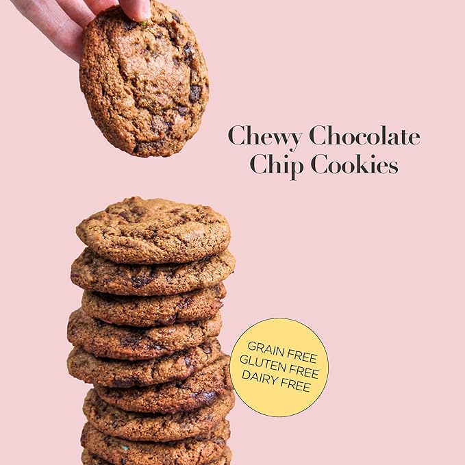 Stellar Eats Grain-Free Chocolate Chip Cookie Mix | Almond Flour-Based | Gluten-Free, Dairy-Free, Paleo-Friendly | Soft, Chewy & Fudgy | Sweetened with Unrefined Coconut Sugar | Makes 14??6 Cookies