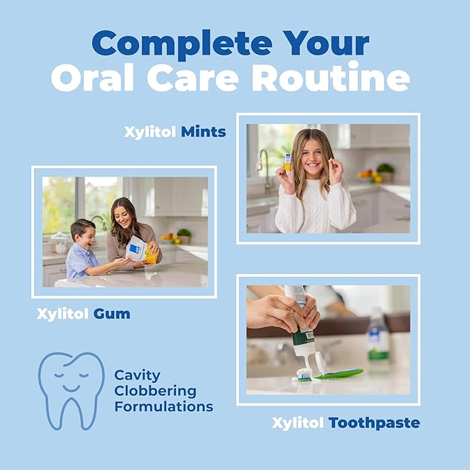 Epic 100% Xylitol Mints - Aspartame Free, Sugar Free - Fresh Fruit Flavored Mints, 55 Pieces (Pack of 5)