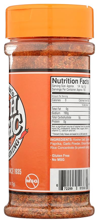Magic Fish Seasoning, Cajun Seasoning, Savory, Spicy & Finger Licking Good ??Catfish, Bass, Salmon, Shrimp Seasoning ??Dry Rub For Fish & Seafood Seasoning for Paella, Jumbo, or A Fish Fry (5 oz)