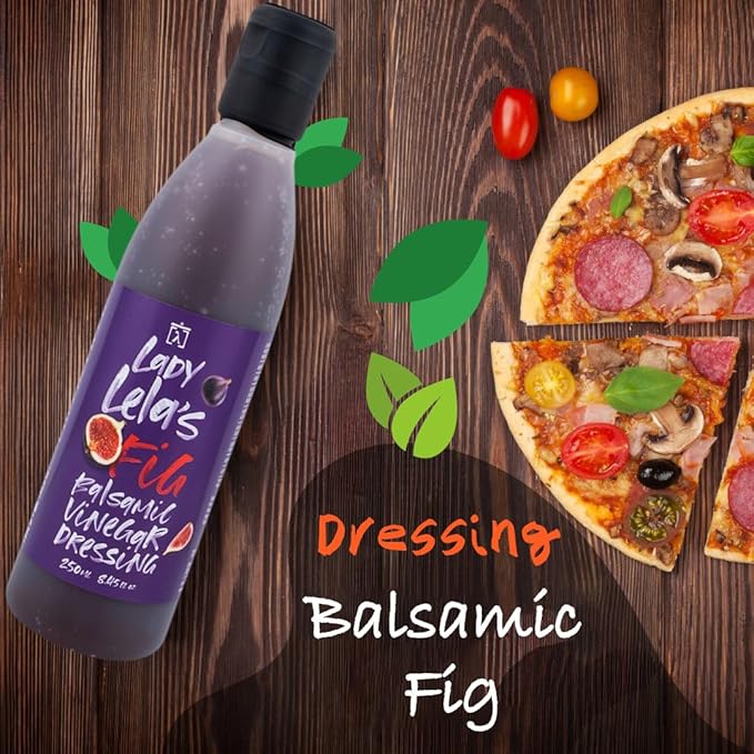 Greek Balsamic Vinegar & Glaze - 2x 8.45oz | Balsamic Vinaigrette Dressing, Fig Glaze Drizzle, Salad Dressing | Vegan, Organic-Style, Gluten-Free Greek Dressing - 500ml