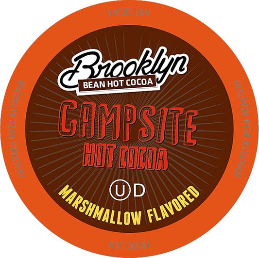Brooklyn Beans Campsite Chocolate Mashmallow Hot Cocoa Pods, Compatible with K Cup Brewers Including 2.0, 40 Count