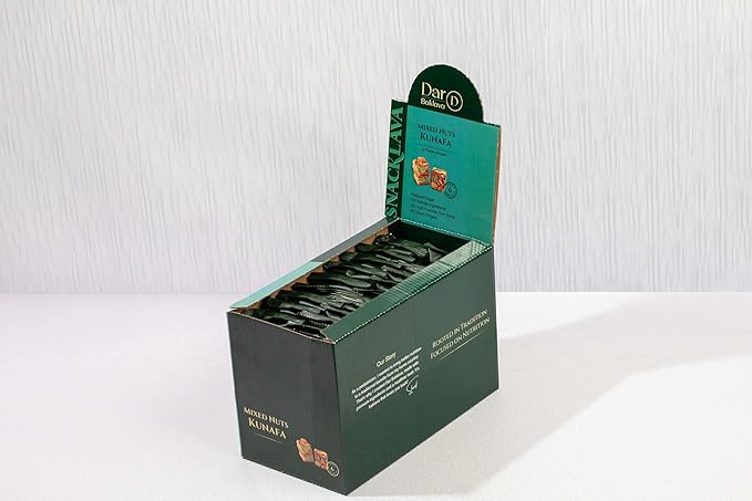 Snacklava Kunafa Mixed Nuts - 6 Pack (3 Pieces per Pack) - No Artificial Ingredients, Colors or Preservatives