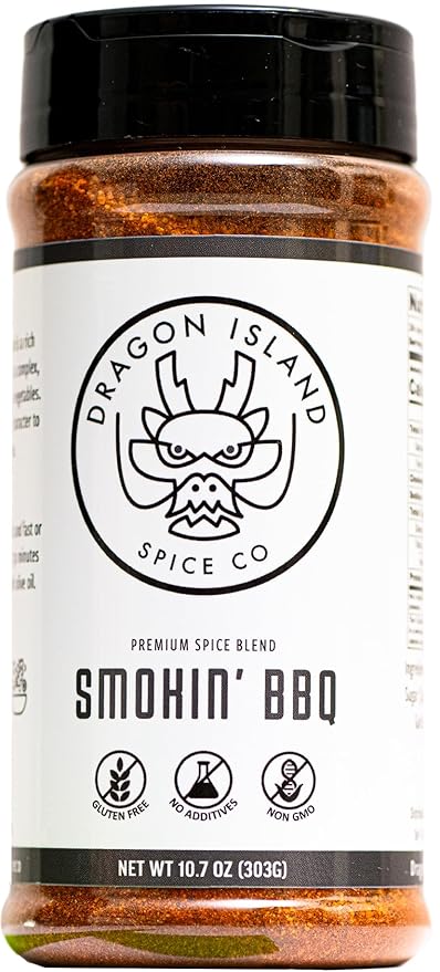 Dragon Island Spice Company | Smokin??BBQ Seasoning - Smoky BBQ Seasoning - Sweet & Smoky Spice Blend - Best Barbecue Seasoning (10.7 Ounce)??"<div>
