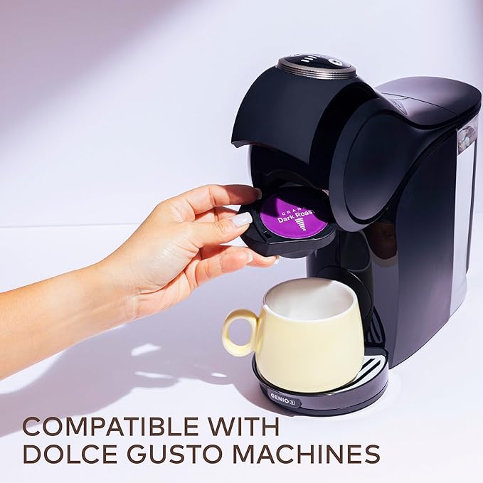 G GRANA Espresso Coffee Capsules Compatible with Nescafe Dolce Gusto Machines, 48 Single Serve Coffee Pods(3 Boxes of 16 capsules each) - 100% Arabica Single Source Ethical Coffee