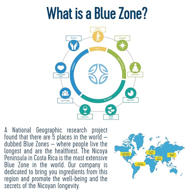 Blue Zones Nicoya - Morning Brew, Maya Nut with Coffee - 100% Natural Ground Coffee Alternative - High Micronutrients - Low Caffeine, Gluten & Sugar-Free (12 oz/ 340g)