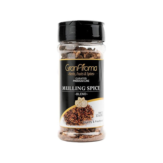 GranAroma Mulling Spice Blend, Sweet & Aromatic, Holiday Spice Blend, Potpourris & Teas (3.2 Ounce)