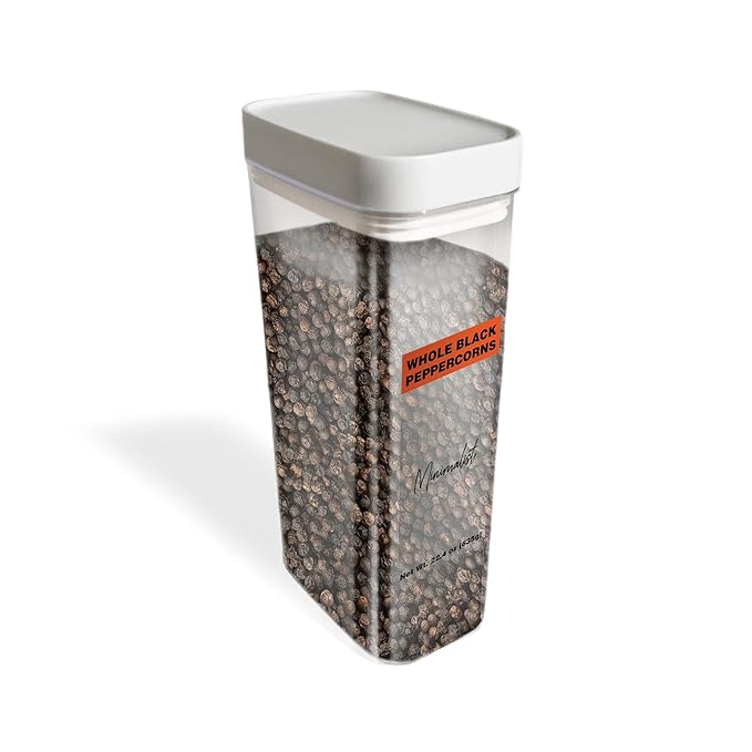 Minimalist Whole Black Peppercorns, 22.4 oz, Pepper Mill & Grinder Refill, Garnish, Reusable Packaging