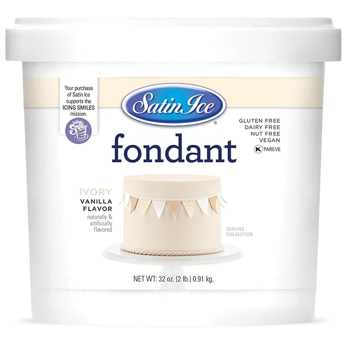 Satin Ice Vanilla/Ivory Rolled Fondant (2lb)