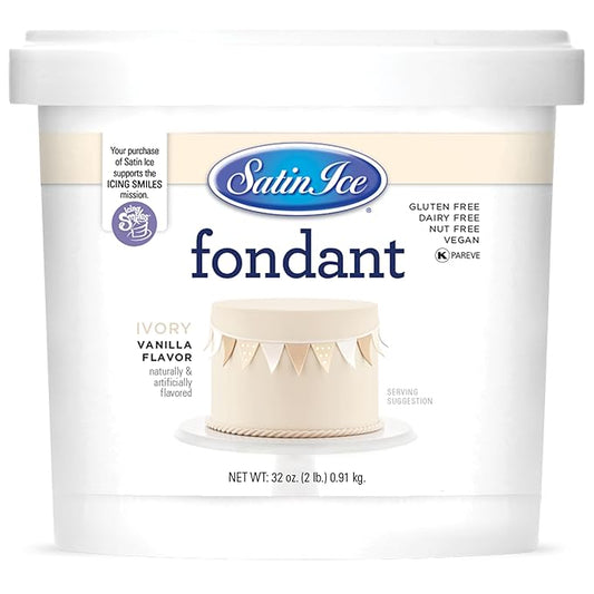 Satin Ice Vanilla/Ivory Rolled Fondant (2lb)