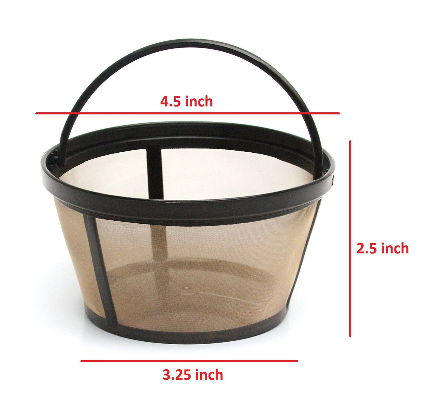 GOLDTONE Reusable 8-12 Cup Basket Coffee Filter fits Black and Decker Makers and Brewers, Replaces