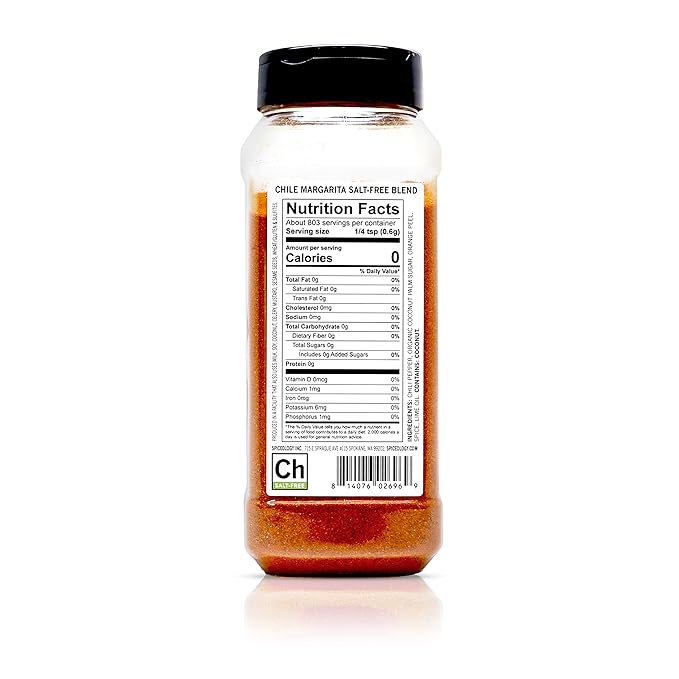 Spiceology - Chile Margarita Mexican Citrus Spice Blend - Salt-Free - Chili Lime Taco Seasoning - Use On: Tacos, Black Beans, Chicken, Steak, Fish, Rice Chili, Pork, Corn or French Fries - 17 oz