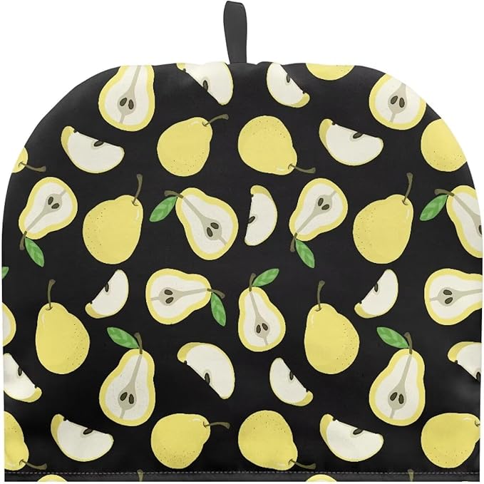 Yellow Pear Print Tea Cozy Creative Insulated Tea Cosy Extra Thick Home Kitchen Decoration Creative Gifts Dust Teapot Cover Kitchen Accessories for Travel