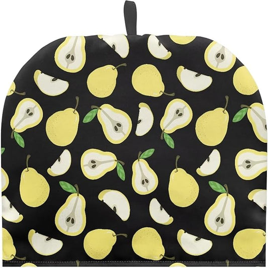 Yellow Pear Print Tea Cozy Creative Insulated Tea Cosy Extra Thick Home Kitchen Decoration Creative Gifts Dust Teapot Cover Kitchen Accessories for Travel