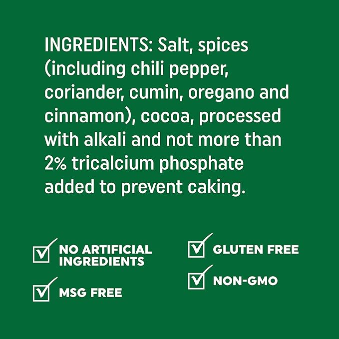 Fire & Smoke Society Taco Secret Taco Seasoning Mix | XL Bottles | Fajita Seasoning Mix, Carnitas, Meat, Mexican Spice Blend | MSG Free, Gluten Free, Non-GMO | 9.2 oz (2-Pack)